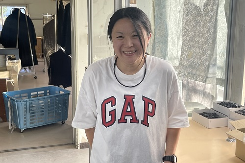 プレス ボタン付け　菊池 由紀さん